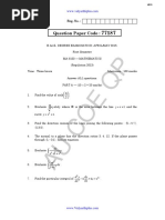 Au Coe QP: Question Paper Code