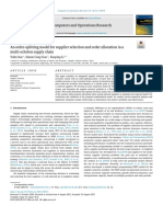 Computers and Operations Research: Yulin Sun, Simon Cong Guo, Xueping Li