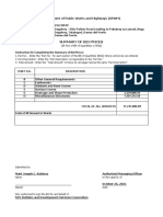 Summary of Bid Prices: Department of Public Works and Highways (DPWH)