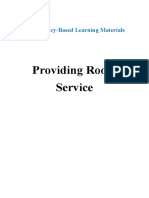 Providing Room Service: Competency-Based Learning Materials