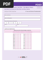 Ensino Fundamental - 4º Ano Ef - Língua Portuguesa - p0401