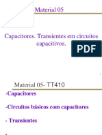 Capacitores. Transientes em Circuitos Capacitivos