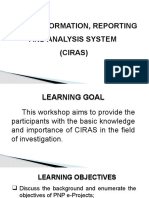 Crime Information, Reporting and Analysis System (Ciras) : Pcsupt Francisco Don C. Montenegro, PH.D