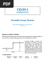 Bernoulli's Energy Theorem