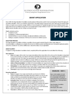 PEF Grant Application