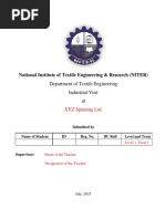 Industrial Visit - Report Writting Format