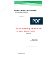 Técnicas de Recolección de Datos - Estadísticos