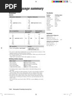 Unit 3 - Style and Fashion - Language Summary