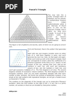 Pascal's Triangle: 8101 Class VIII A1