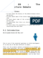 09: The Nature/Nurture Debate: Student Objectives