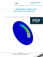 Abaqus Tutorial 28 Disk Brake Friction Simuleon