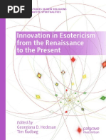 Innovation in Esotericism From The Renaissance To The Present