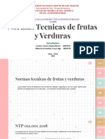 Normas Tecnicas Frutas y Verduras