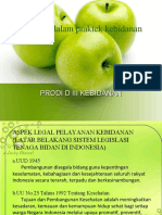 Aspek Legal Dalam Pelayanan Kebidanan