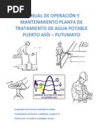 Manual de Operación y Mantenimiento Planta de Tratamiento de Agua Potable Puerto Asís