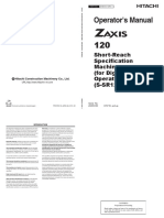 Operator's Manual: Short-Reach Specification Machine (For Digging Operation) (S-SR120-B)