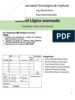 Control Lógico Avanzado: Universidad Tecnológica de Coahuila