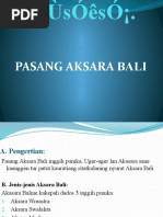 Materi Pasang Aksara Bali