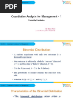 Quantitative Analysis For Management - 1: Probability Distribution