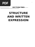 Structure and Written Expression: Section Two