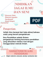 Pendidikan Sebagai Ilmu Dan Seni