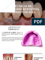 Tecnicas de Impresión Final en Protesis Fija