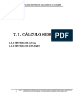 7.1. Calculo Hidraulico