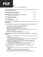 Isabel Hoffman 2021 Teacher Resume