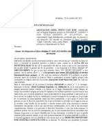 Carta para Retractarse Alcalde