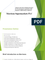 An Explanation of The Purpose and Scope of Morrison Supermarkets PLC