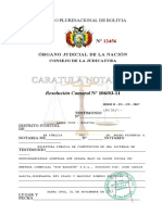 Caratula Notarial