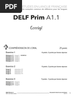 Delf Prim A1.1 Corrige