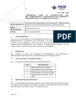 Modelo de Terminos de Referencia para Contratacion Publica