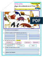 Act. 4 Semana 24 Plan Lector Animales en Peligro de Extinción en El Perú Leemos Juntos