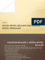 Model-Model Belajar Dan Rumpun Model Mengajar