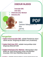 Prosedur Injeksi IM IC IV SC