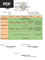 Marayag National High School: Grade 11-Gas Class Program