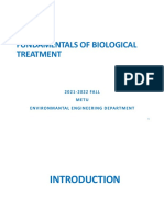 ENVE 309 Fundamentals of Biological Treatment: 2 0 2 1-2022 FA L L Metu Environmantalengineeringdepartment