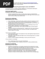 Gynae Cancer Treatment Covid19