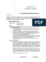 Presupuesto Planta Mantenimiento y Congelado