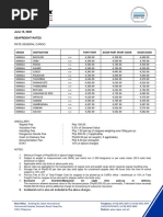 CAPEX - Sea Frieght Rate