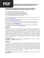 Aplicación Del Método Kano en La Evaluación Cualitativa de Los Requerimientos Funcionales en El Diseño Conceptual de Un Molino de Viento