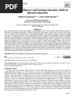 Emotional Intelligence and Learning Outcomes: Study in Physical Education