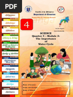 Science Quarter 4 - Module 3: The Importance of Water Cycle