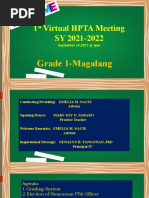 1 Virtual HPTA Meeting SY 2021-2022: Grade 1-Magalang