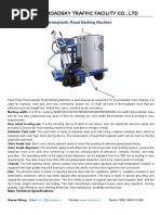 ROADSKY™ - RS1 - Walk Behind Thermoplastic Road Marking Machine