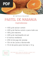 Torta de Naranja Natalia Salazar