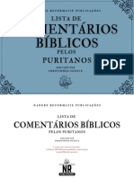 Lista de Comentários Bíblicos Pelo Puritanos Nadere Reformatie Publicações