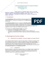 Bases Psychopathologiques de La Psychologie Médicale