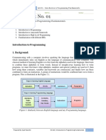 Programming Fundamentals Lab 01